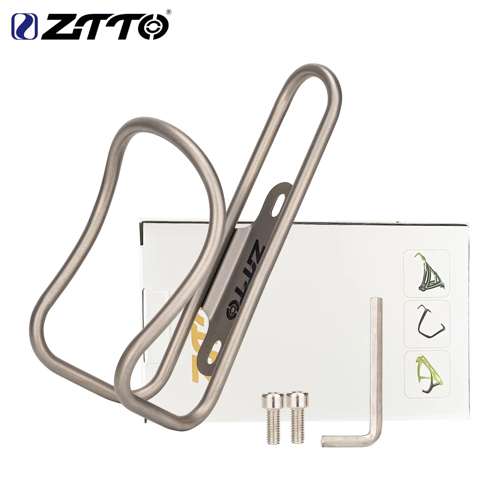 

ZTTO Titanum Alloy Bottle Cage 35g UltraLight Water Bottle Holder MTB Road Bike Bottle Bracket Outdoor Riding Bottle Rack Holder