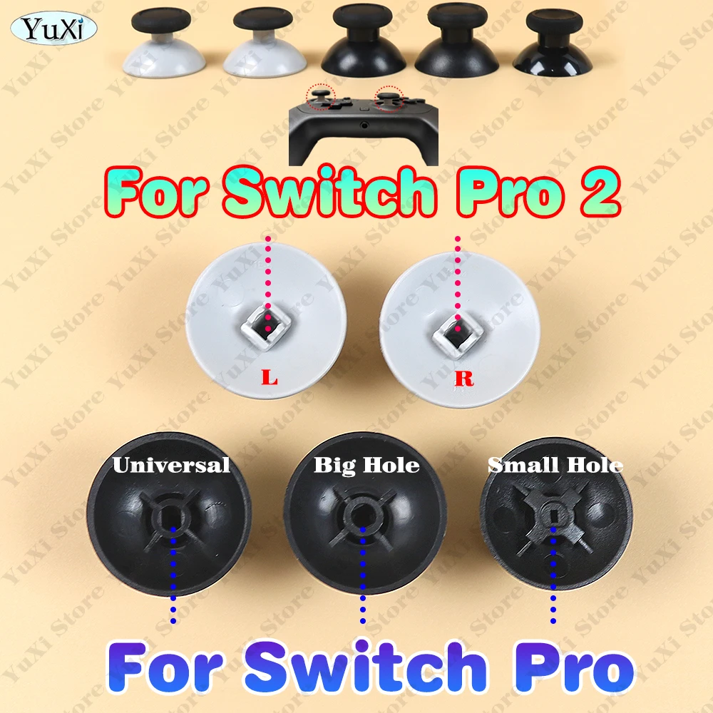 

2-50Pcs Analog Joystick Thumbstick Cap for Switch Pro 2 Mushroom Grip Caps for NS2 PRO for NS Pro Gamepad Controller Repair