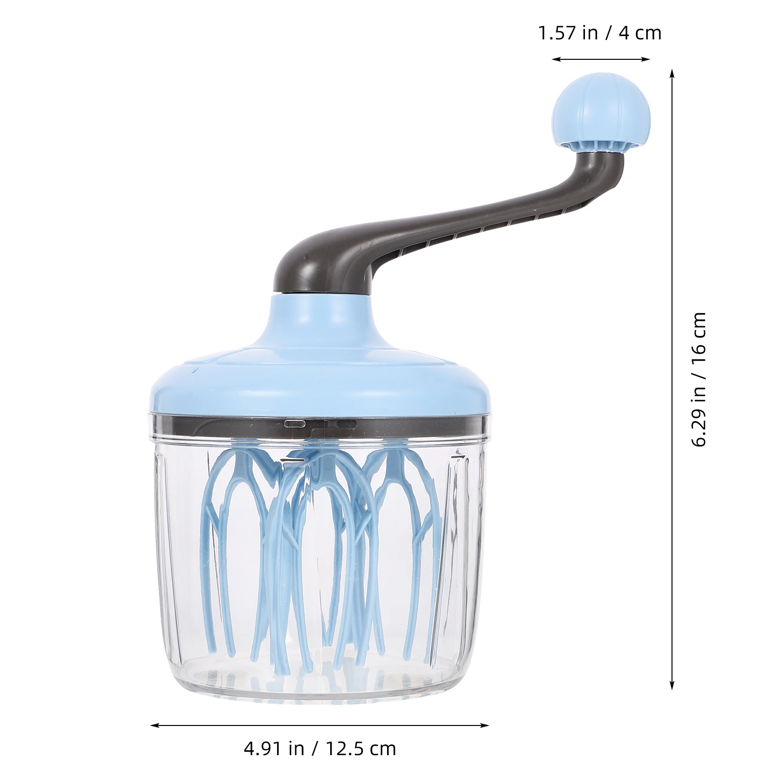 

Manual Egg Mixer Small Blender Kitchen Tools Rotary H Whisk Beater Milk Frother Cake Ergonomic Lightweight Efficient