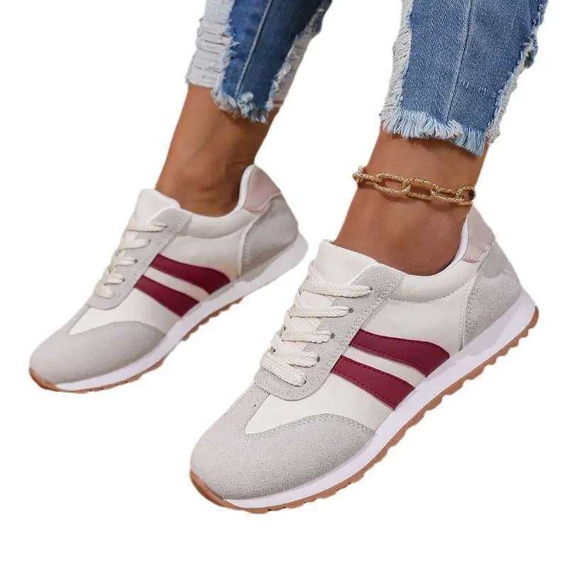 2025 Nieuwe Casual Schoenen Mode All-Match Loopschoenen Ademend Doek Oppervlak Lichtgewicht Sport Damesschoenen Zapatos De Mujer