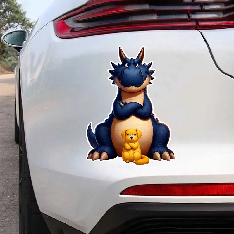 

Grumpy Megafauna and Cat Car Sticker Vinyl Decal Waterproof Rear Window Motorcycle Camper Truck Laptop Decoration SH1521