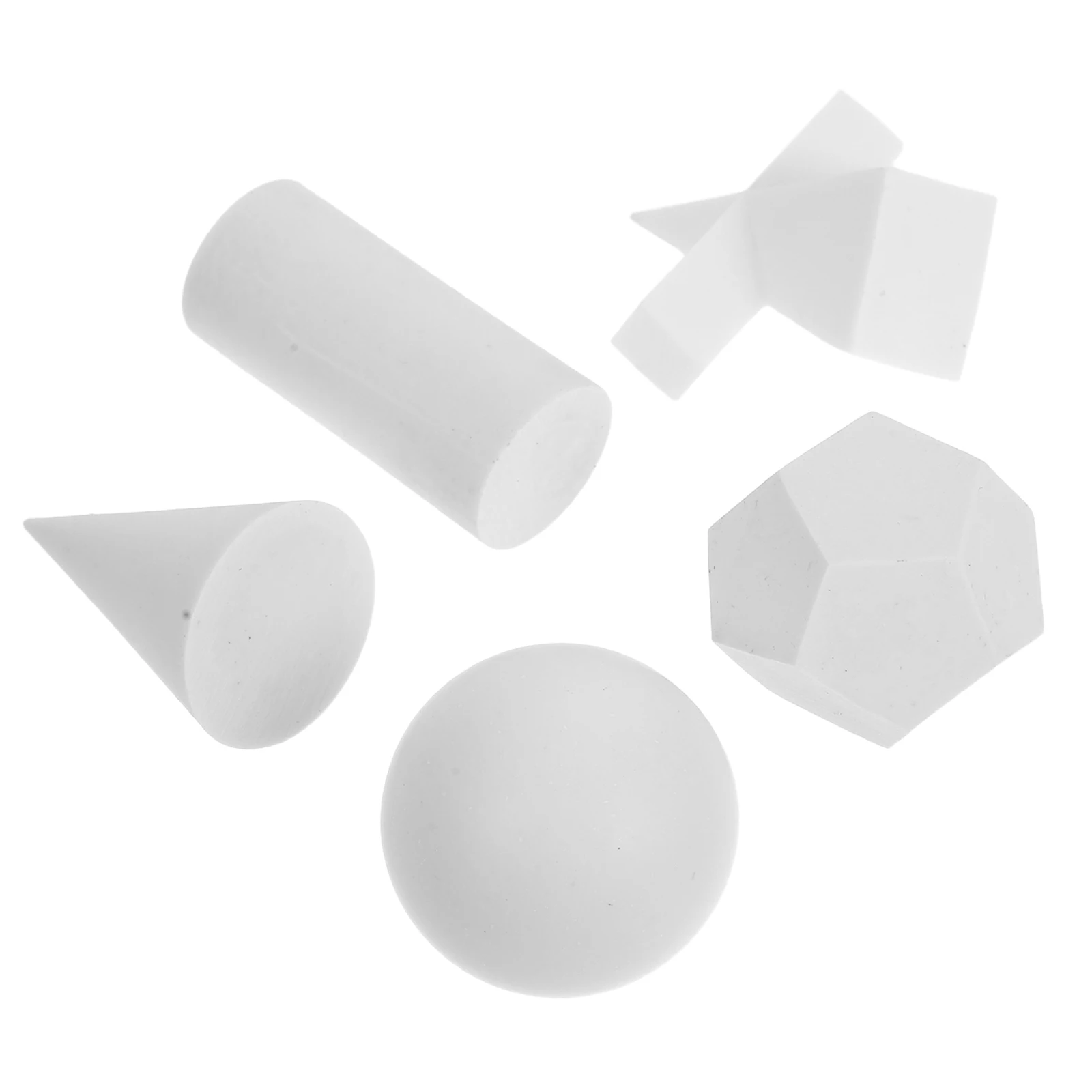 

Drawing Geometric Prop Ornament Model Number Shapes White Resin Geometry Figurine
