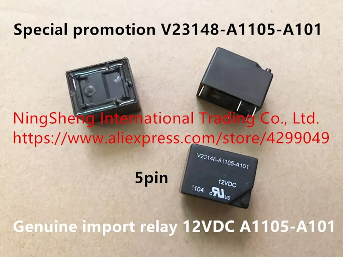 

Оригинальное новое 100% реле V23148-A1105-A101, 5 контактов, 5 А, 12 В постоянного тока A1105-A101