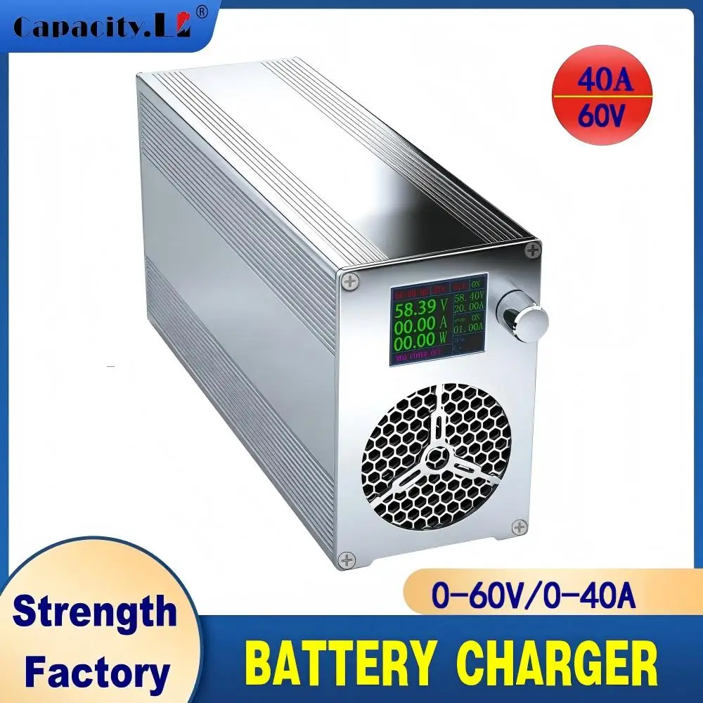 100V 96V 72V 84V Lifepo4-lader 36V 48V 24V Lithium-batterijlader 20A 40A Instelbare stroomspanning loodzuurlader