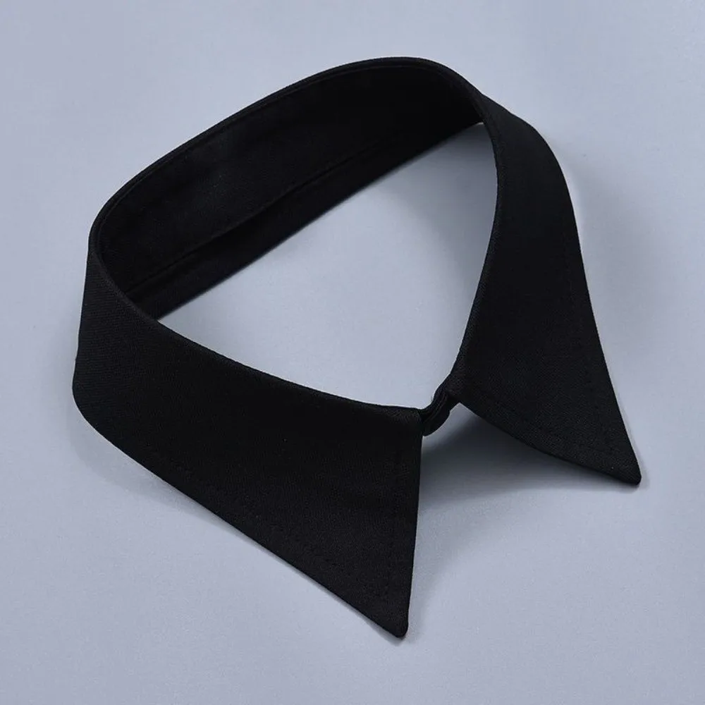 

Модные белые и черные накладные манжеты на запястья из полиэстера, съемные накладные воротники, черные пуговицы, аксессуар для костюма, простые накладные манжеты для рубашки