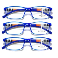Nueva tendencia, gafas de lectura multifocales para mujeres y hombres, gafas de visión de lejos progresivas a la moda, gafas Retro antiazules para presbicia