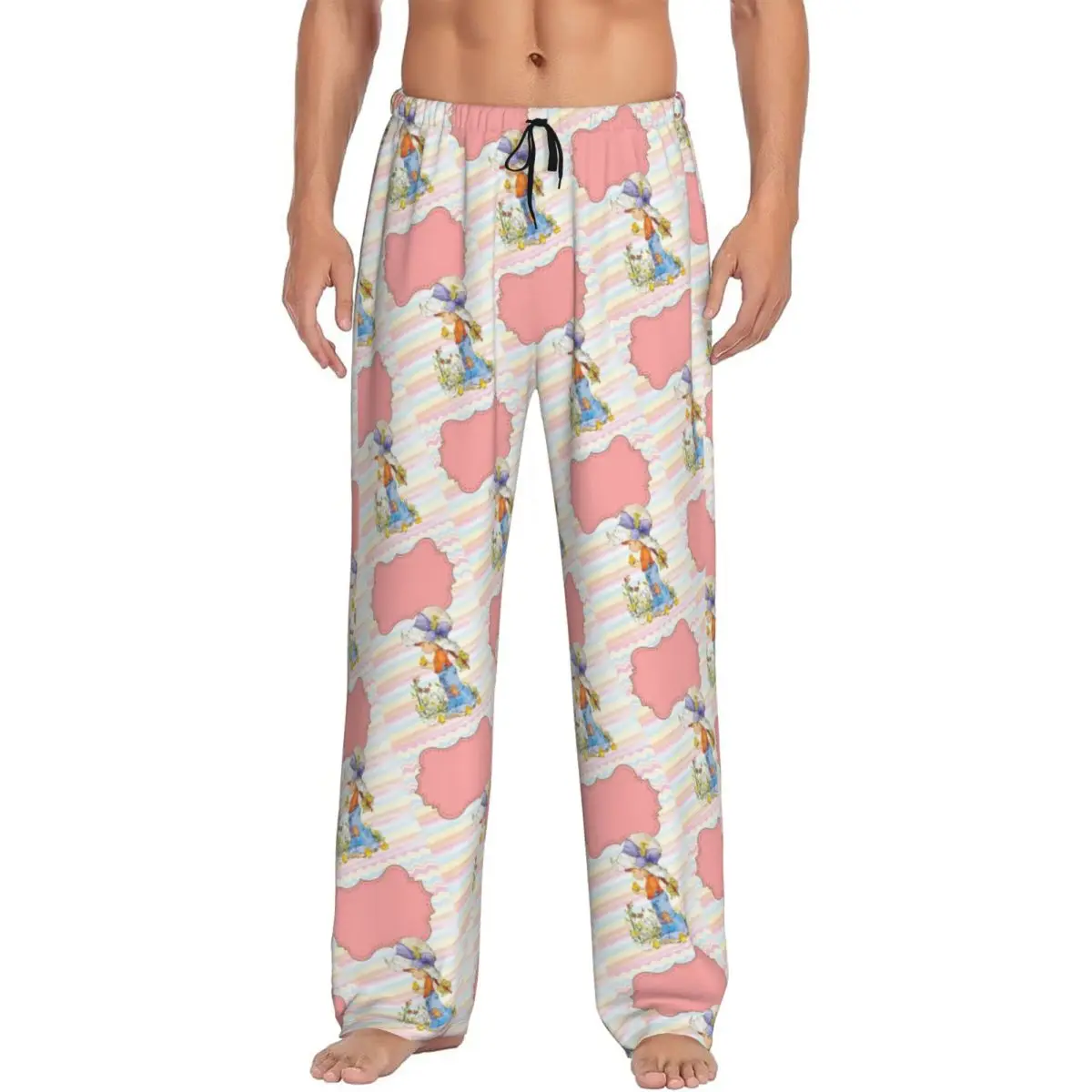 

Пижамные штаны с героями мультфильмов Sarah Kay на заказ, мужская детская одежда для сна художника, эластичные штаны для сна с карманами