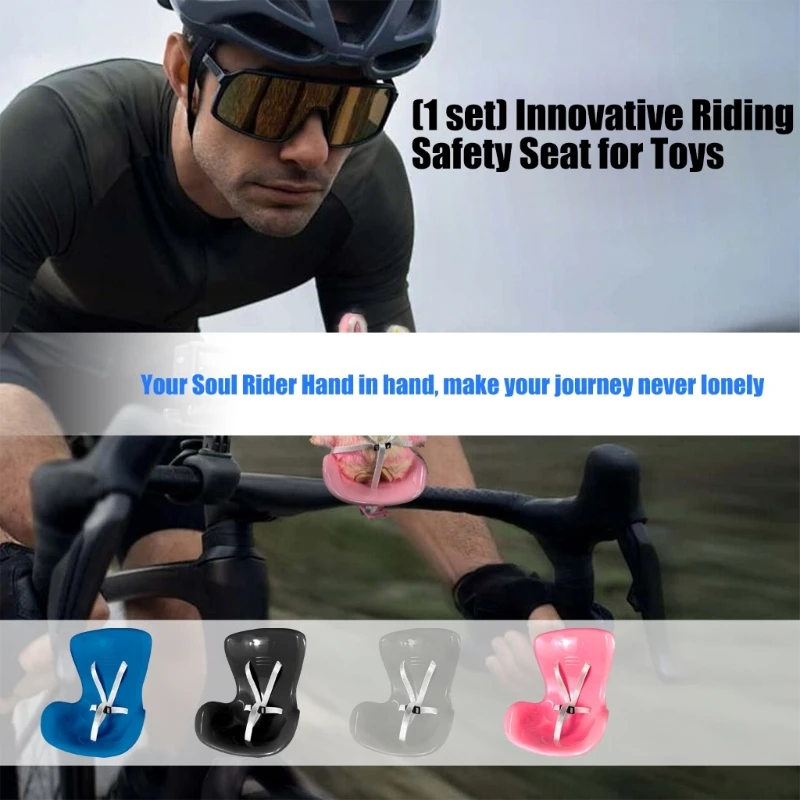 Correa seguridad ajustable para sofá muñeca, soporte Clip para manillar motocicletas para pantallas decorativas,