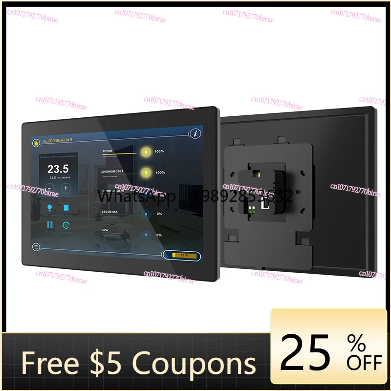 New 10.1-inch Embedded Home Automation WiFi 6 BT5.4 AC Power IPS Touch Control Panel