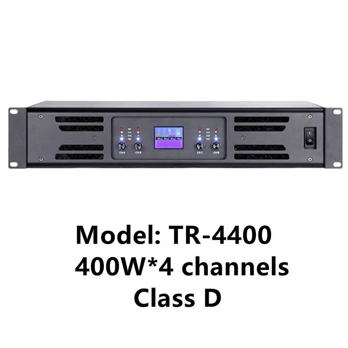 TR-4400 Amplificador Dj Amplificador de potencia de audio de 4 canales Audio profesional