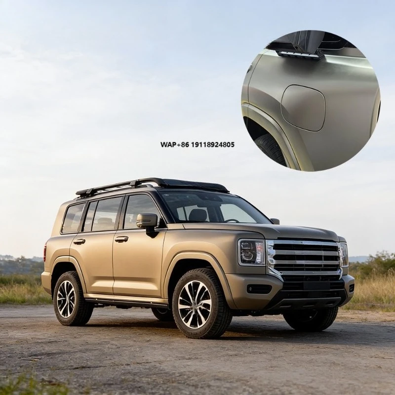 SolarDe Satin Liquid Bronze TPU Self-Healing Color-Changing Car Wrap Film in Orange Peel Texture