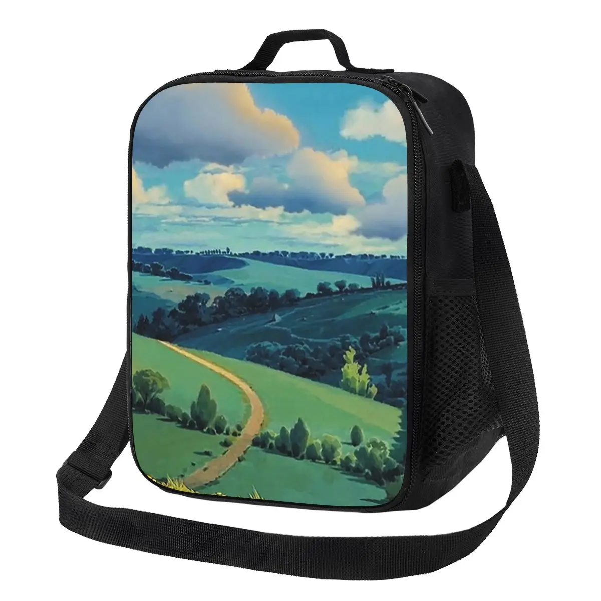 

Laputa Castle In The Sky Insulated Lunch Bags Lunch Boxes Cooler Thermal Lunch Box Lunch Tote Bag for Woman Student School