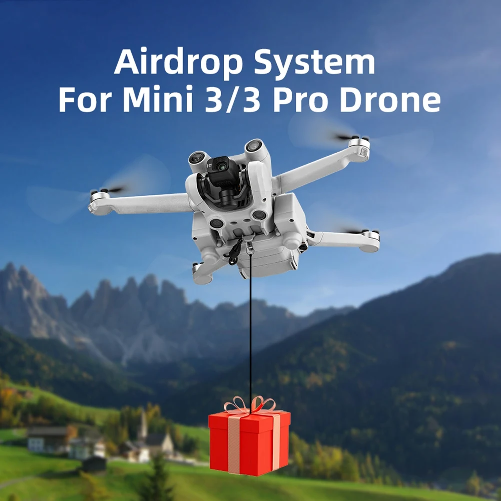 N97R Drone Airdrop-systeem Afstandsbediening 2 in 1 Stroboscooplichtwerper Huwelijkscadeau Gooi Life Rescue Air-Drop voor Mini 3 / Mini 3 Pro