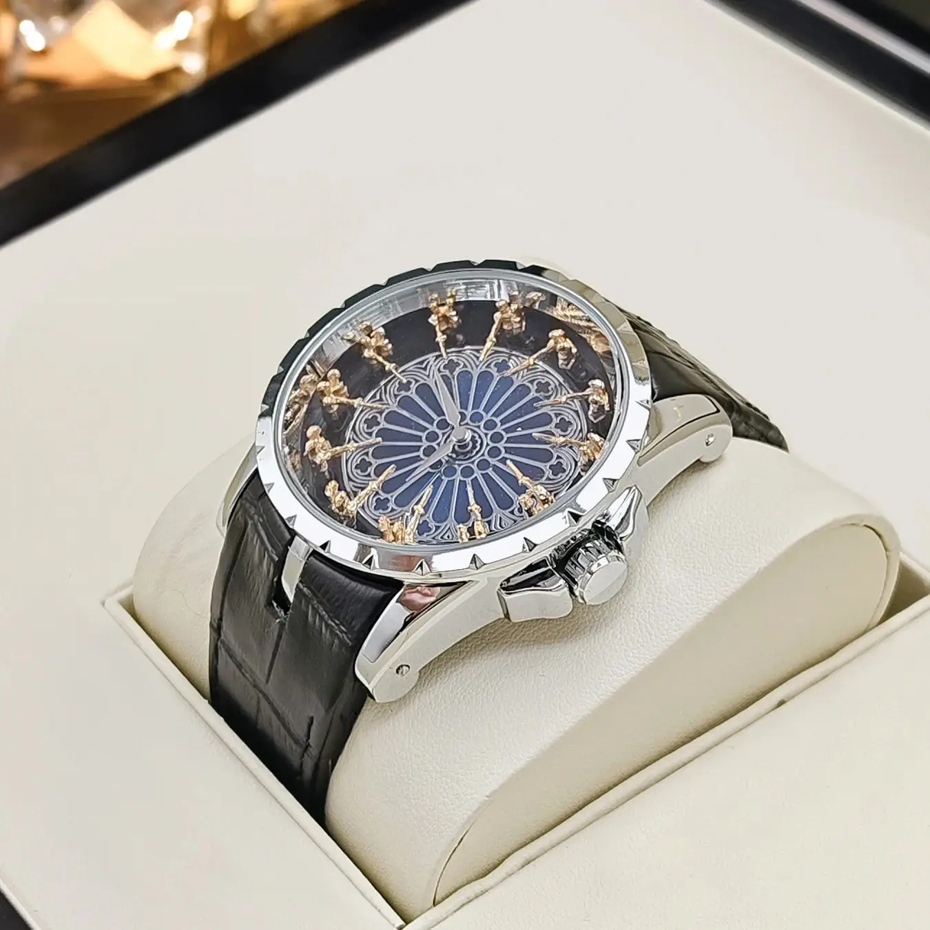 High-End Luxurious and Elegant Men's Watch, Light Luxury Twelve Knights of the Round Table Watch, Men's Wormhole Concept Watch, Men's Watch with Zodiac Design, Niche Brand Men's Watch, Casual Style Fashion Accessory, Top Choice for Gift-Giving, Branded Luxury Watch