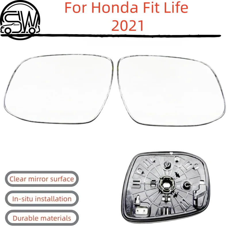 For Honda Fit Life 2021 Rearview Mirror Glass Without Heating.