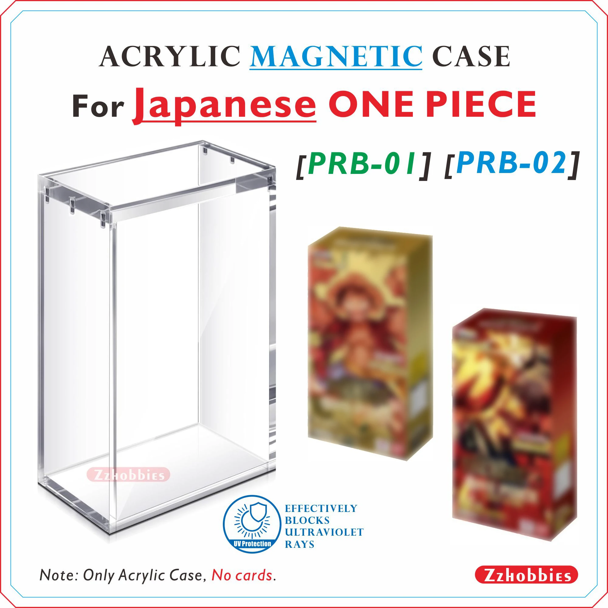 

1PC Acrylic Magnetic Case For JAPANESE PRB-01/02【5mm Thick】