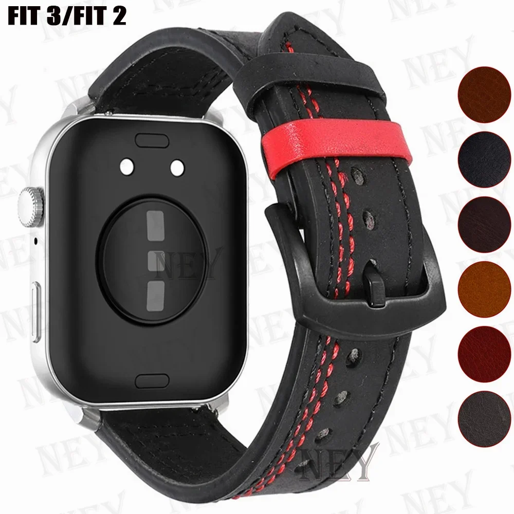 Genuine Leather loop band For Huawei Watch FIT 3 smar watch strap correa for Huawei Watch FIT 2 watchbands fit 3 fit 2 bracelet