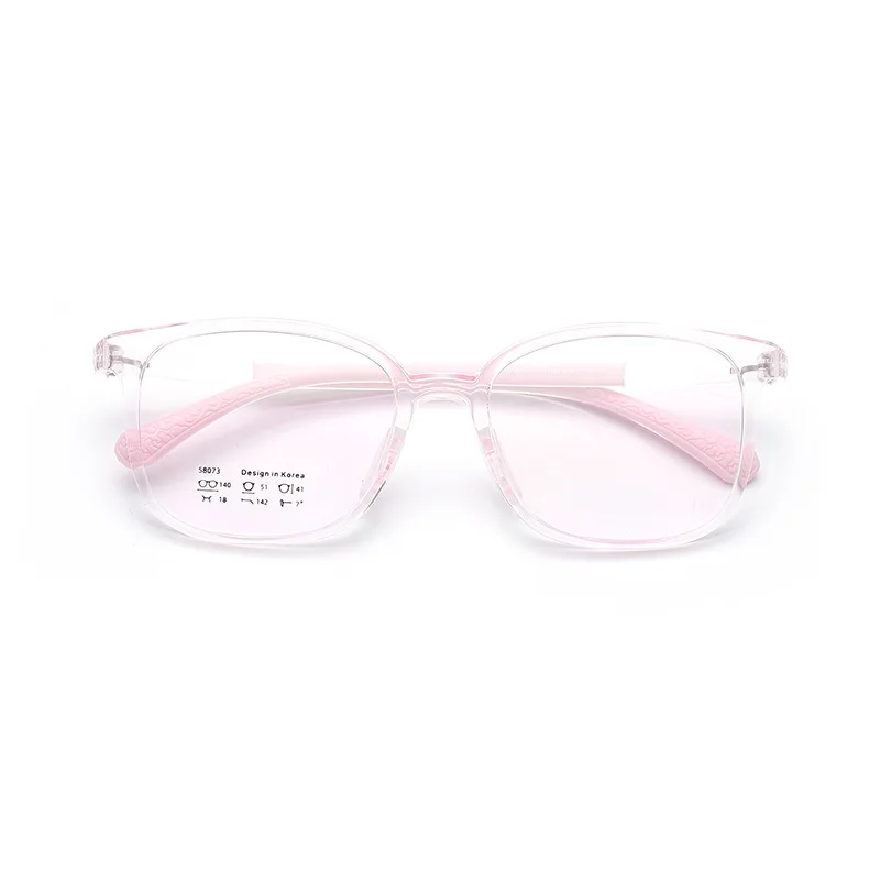 Boys' Glasses Girls' Ultra Light Silicone TR90 Comfortable Glasses Children's glasses Optical Prescription Frames Fashion