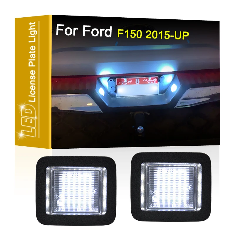 12V LED Number Plate Lamp For Ford F150 F-150 2015 2016 2017 2018 2019 2020 White License Plate Light Assembly