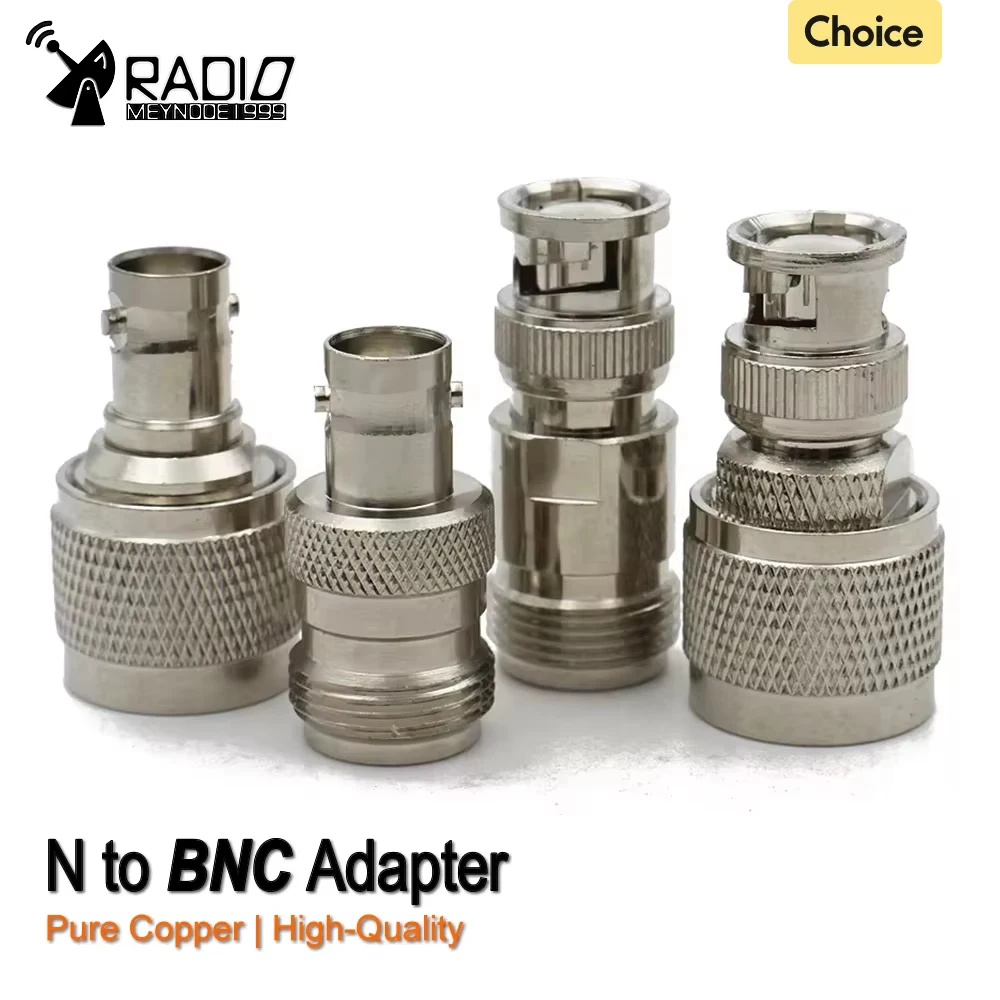 L16 N to BNC Adapter Kit N Male TO BNC Female Connector Q9 RF Coax Connector Straight Adapter  for Extension Cable Antennas