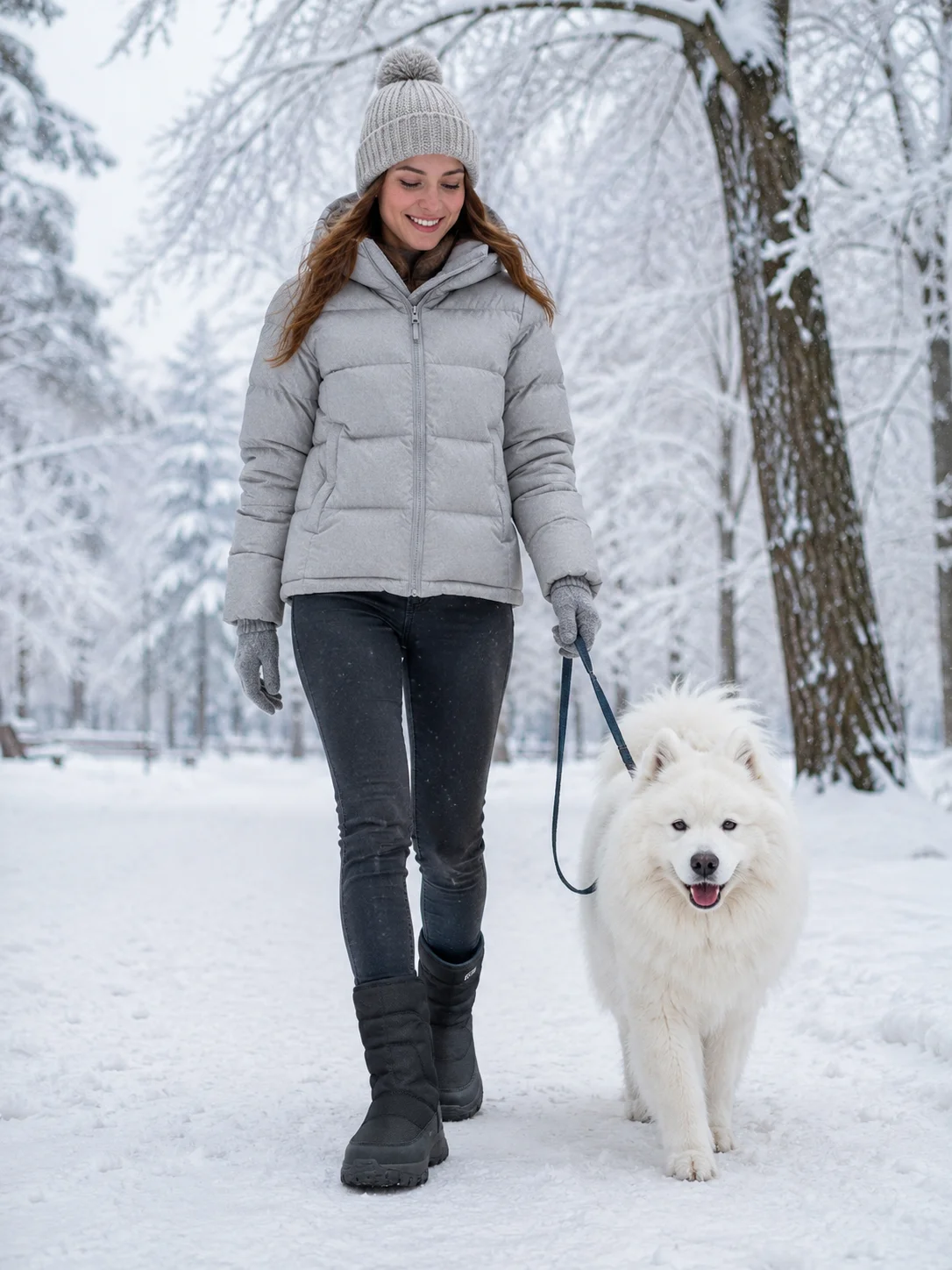 Schwarze Winterstiefel für Damen und Herren, wasserdicht, mit Plüschfutter, Reißverschluss, rutschfest, für Outdoor-Aktivitäten, Arbeit und Wanderungen, in großen Größen erhältlich. – Detail 5