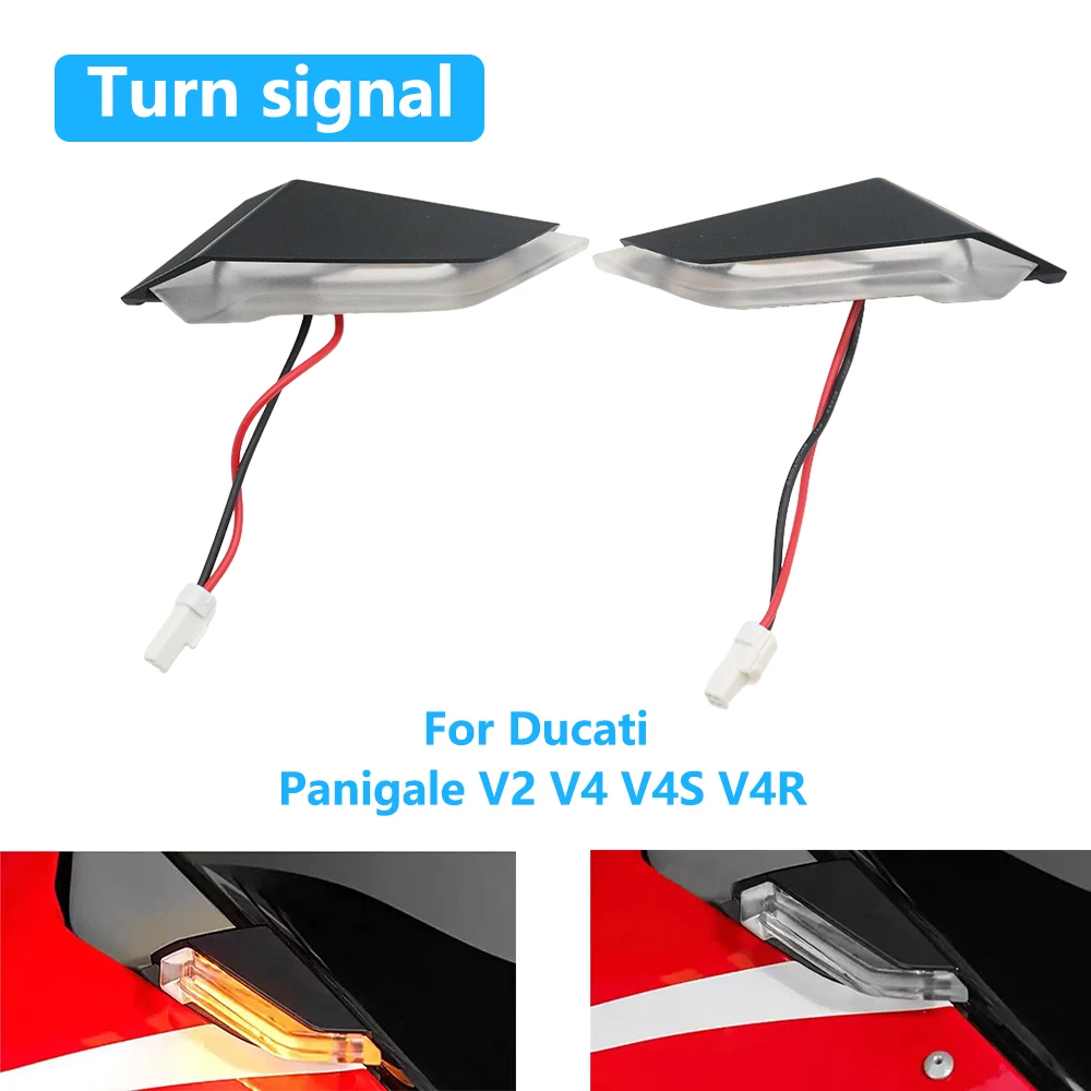 

Motorcycle LED Turn Signal Indicator Light For Ducati Panigale V2 V4 V4S V4R Flasher Blinker Lamp Accessories