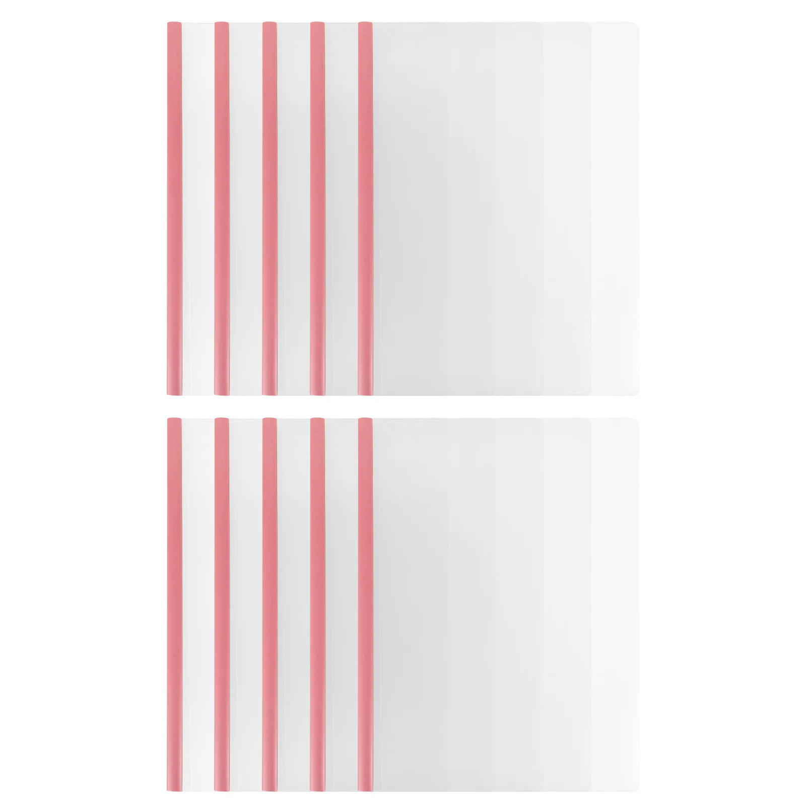 

10 шт., документы с выдвижной планкой, прозрачные обложки для отчетов, органайзер для файлов для офиса, школы, пластиковая папка, переплет, портфель вознаграждения