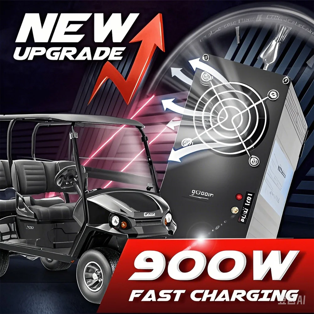 Substituição do carregador de bateria de chumbo-ácido do carrinho de golfe de 48 volts 15 ampères para carrinhos de golfe 48v 15a yamaha g19-g22 com estilo barril