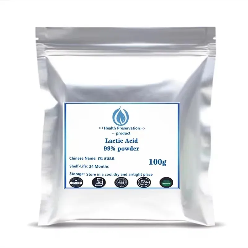 99% Lactic Acid Powder Cosmetics For Face supplement Skin Whitening moisturize and resist aging Exfoliate Skin Antioxidant