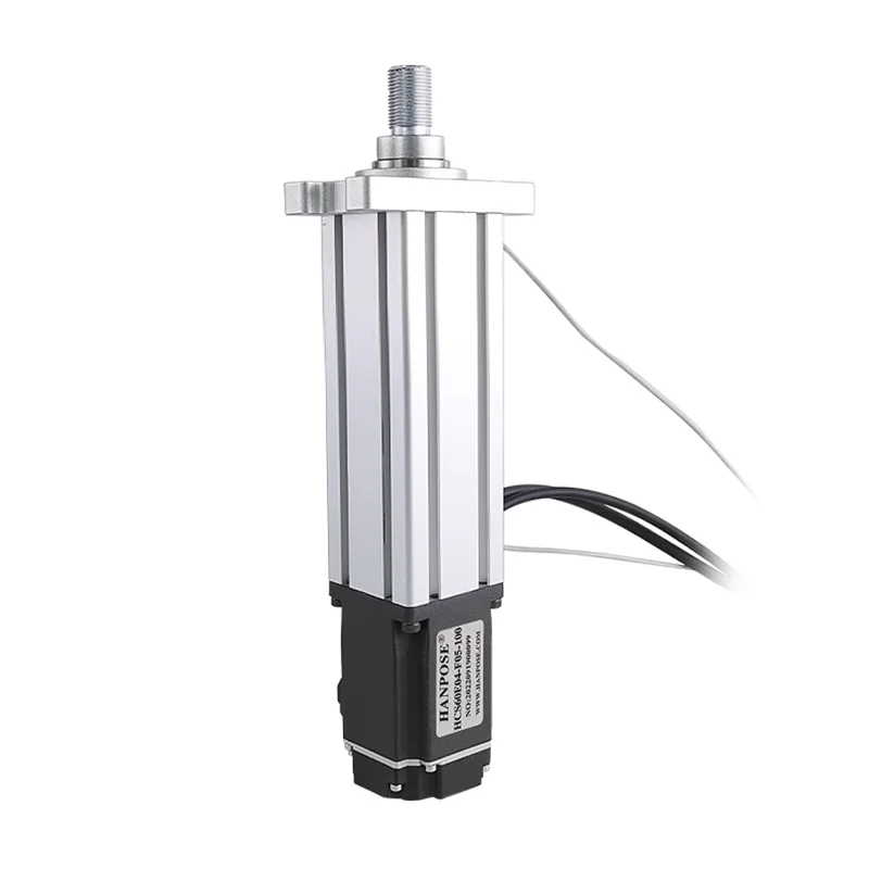 

Телескопический электрический цилиндр HANPOSE с шарико-винтовой передачей и сервоприводом, интегрированный с двигателем 200 Вт/400 Вт, 1.27 Н·м. Паренёжное устройство, совместимое с комплектом приводов ASD240