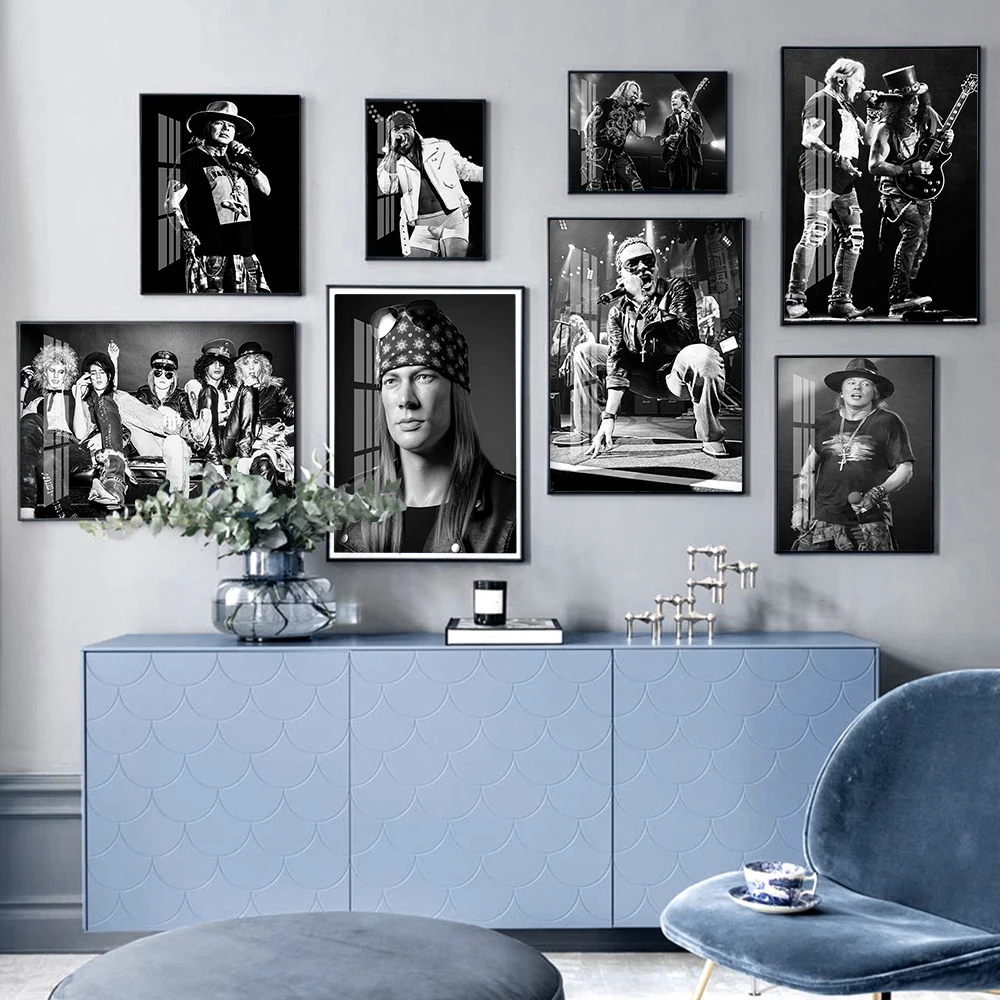 Axl روز موسيقى الروك المغني ستار عالية الوضوح الطباعة المشارك حائط لوح رسم صور لغرفة المعيشة ديكور المنزل #1