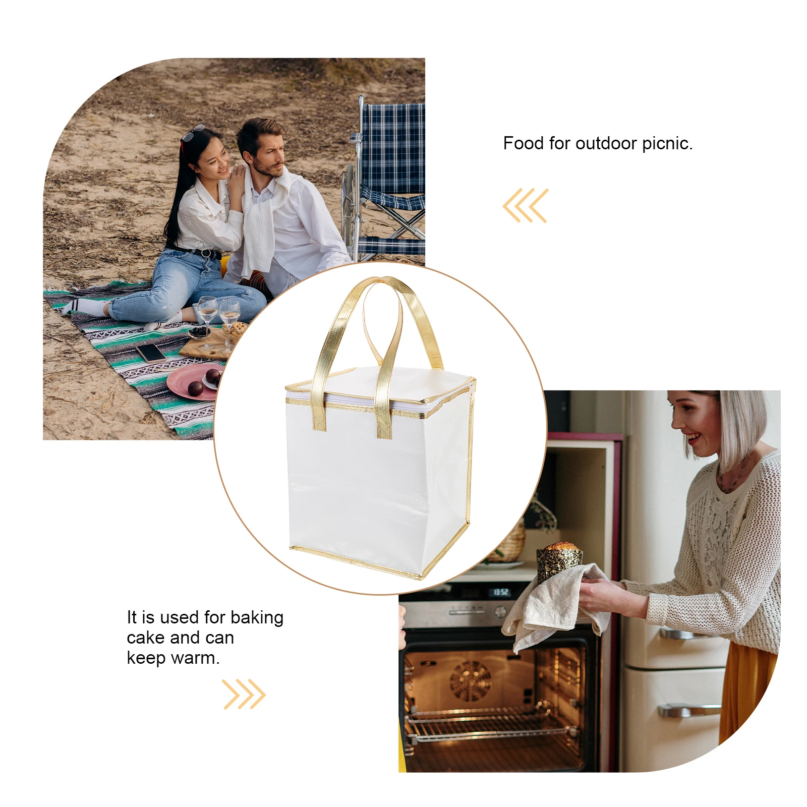 

Insulated Fresh-keeping Bag Food Delivery Catering Bags for Large Warming Cloth Thermal Tote