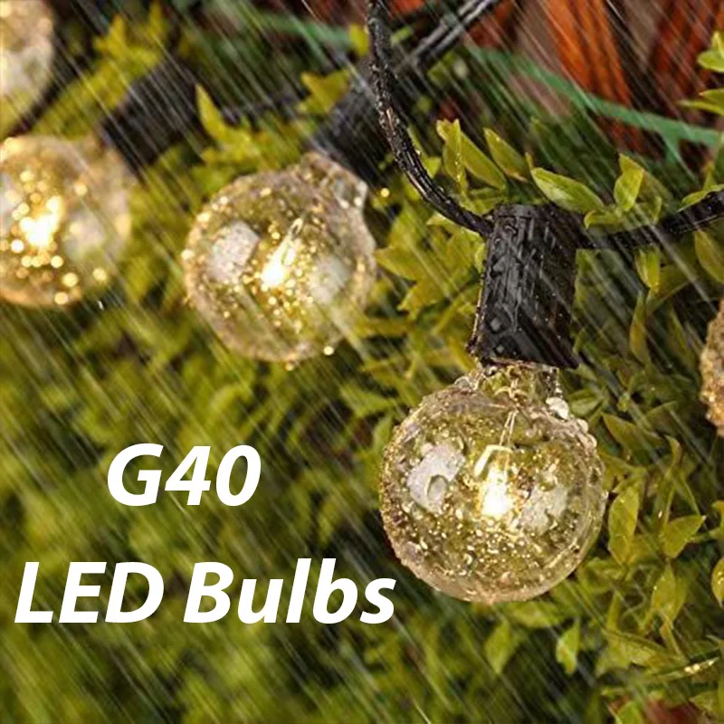 

G40 Lights Bulb Led String Lights Outdoor Garden Ramadan Wedding Decoration Mariages Fairy Lights Bulb Outdoor Waterproof Tree