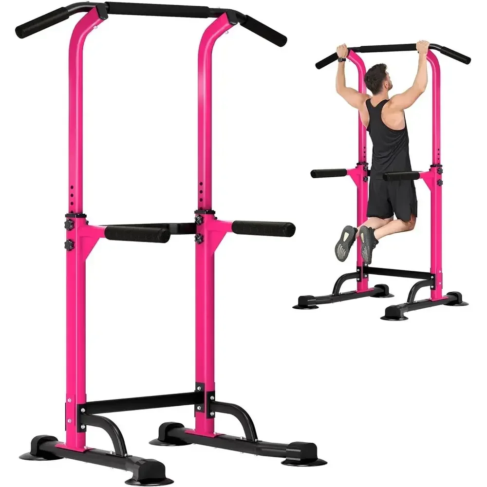 

Adjustable Height Multi-Function Pull Up Dip Station for Home Gym Strength Training