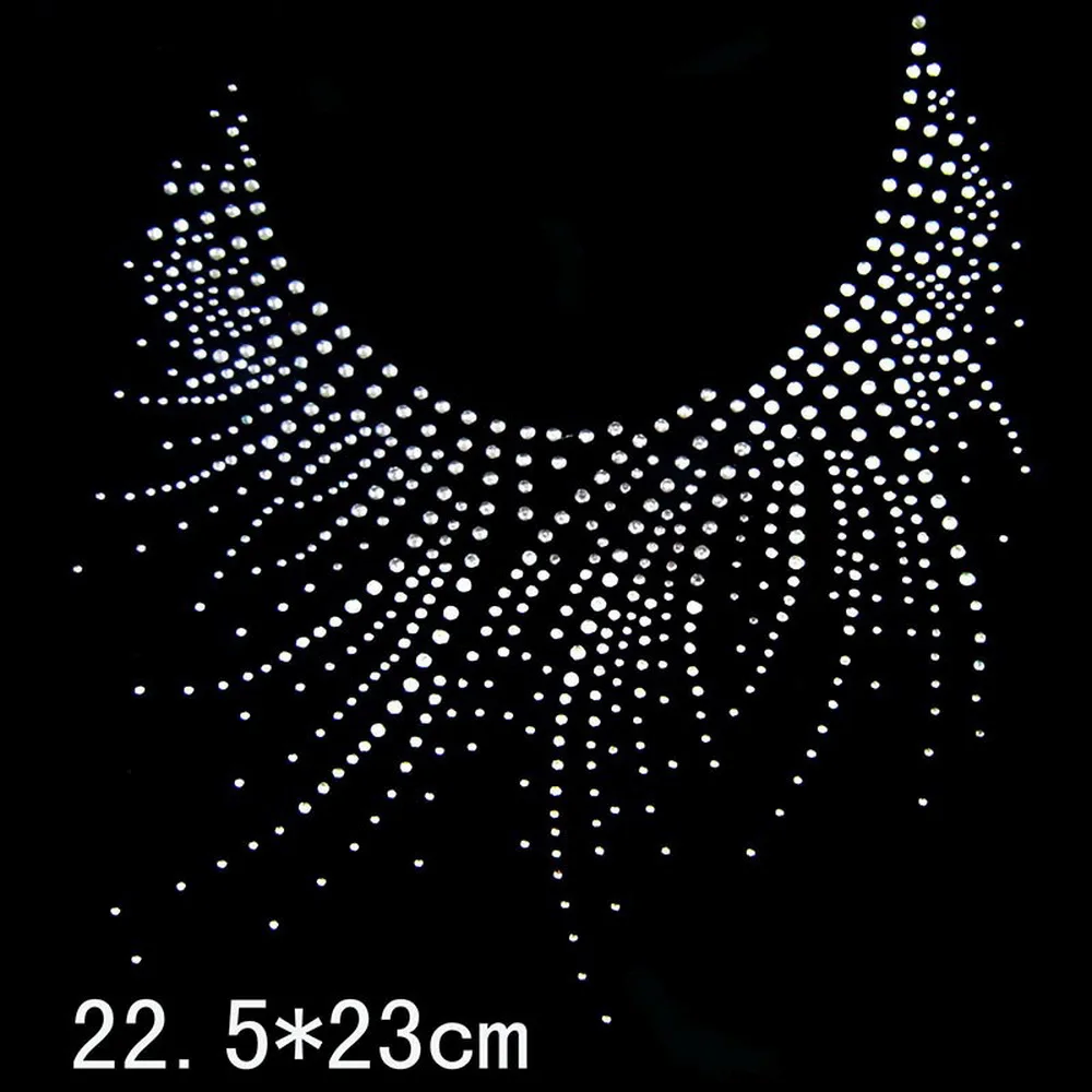 

10 шт. дизайн ожерелья со стразами для исправления, дизайн теплопередачи на мотивах, аппликация для одежды, ткань, футболка