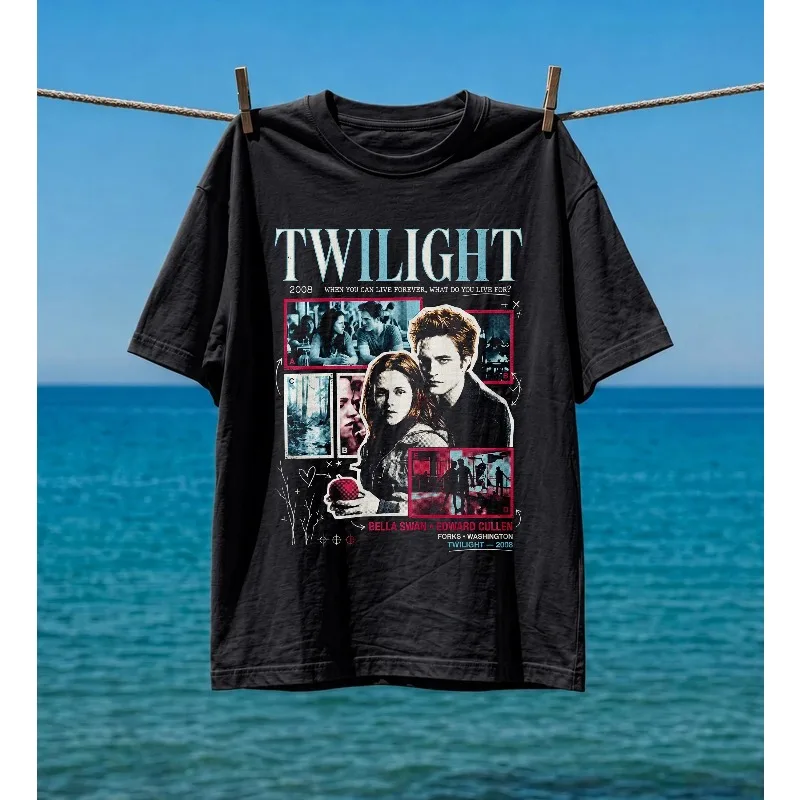 Twilight T-shirt, Bella Swan and Edward Cullen Summer New Unisex High Street T-shirt