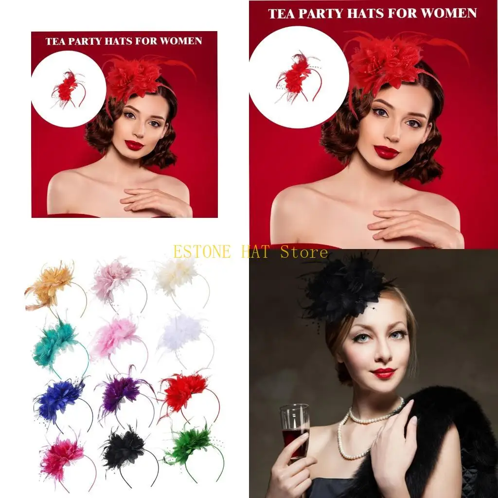 49mf-12-pezzi-eleganti-copricapo-piume-fascia-per-accessori-per-capelli-da-donna-tea-party
