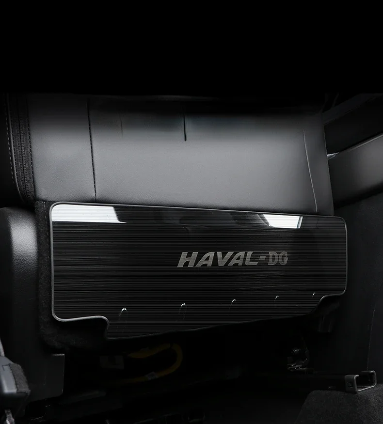 Accessories Seat Rear Anti-Kick Cover Stainless Steel Anti-Kick Pedal Protector Trim For Haval Dargo 2022 Interior Modification