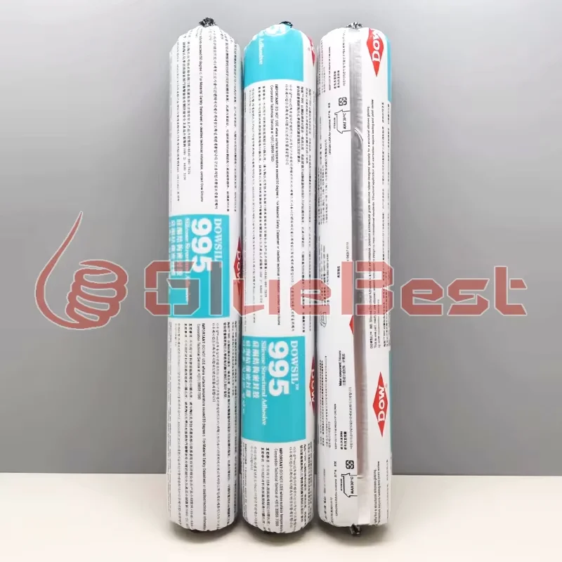 DOW CORNING DOWSIL 995 Strukturdichtmittel aus Silikon, 590 ml, Schwarz, Weiß, Grau, langlebig, wetterfest, für Glas-Metall-Fassadenbindung