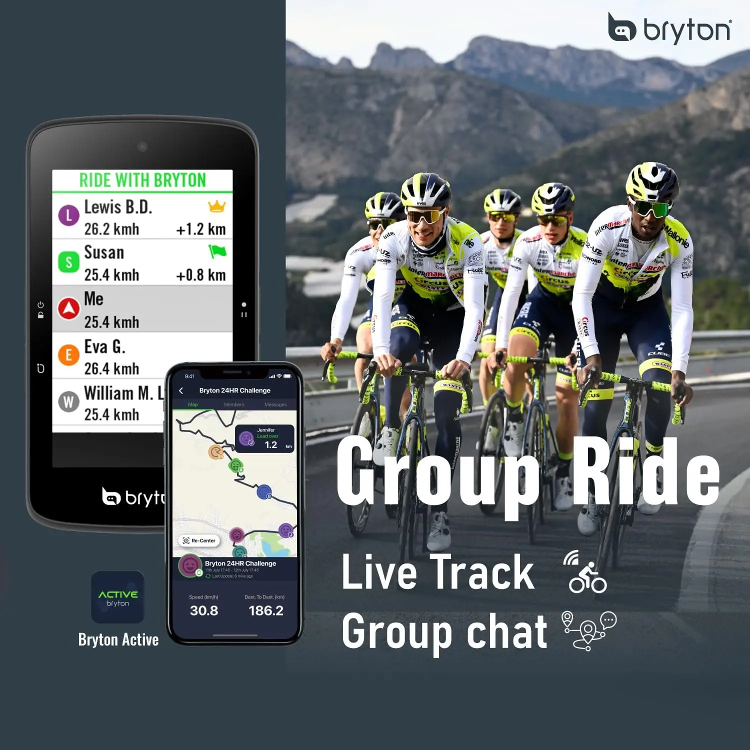 Bryton Rider S800 3.4" Color Touchscreen GPS Bike/Cycling Computer Offline USA/CA Map with Navigation