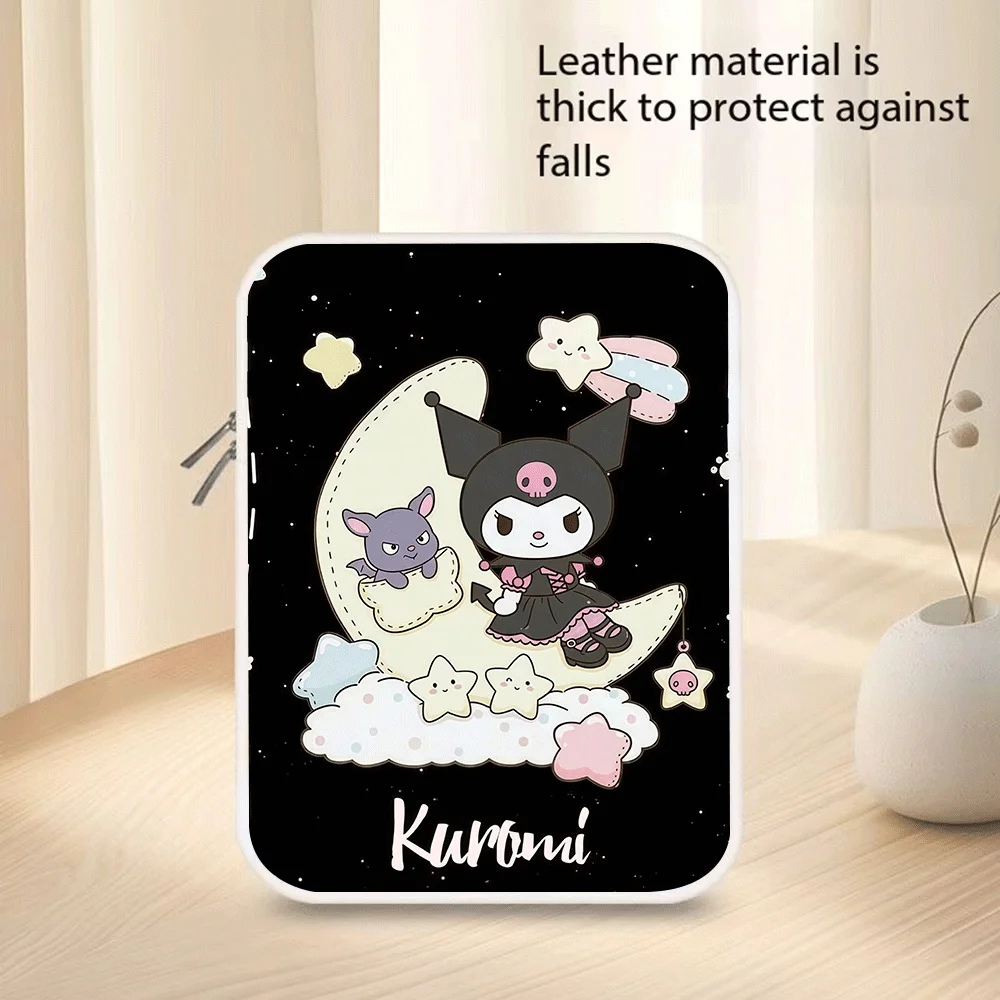

New Cute Cartoon Storage Bag Hello Kitty Kuromi 10 11 12 13 14 15 Inch Pu Tablet Bag Laptop Sleeve Bag for Macbook Holiday Gift