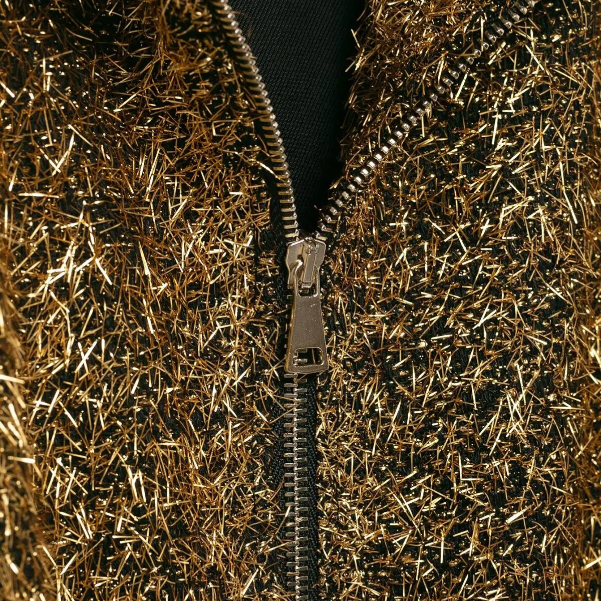 เสื้อแจ็คเก็ตผู้หญิงแฟชั่นสีเมทัลลิก รุ่นใหม่ ฤดูใบไม้ร่วง ปี 2025 ผ้าโพลีเอสเตอร์อเนกประสงค์ สไตล์ลำลอง