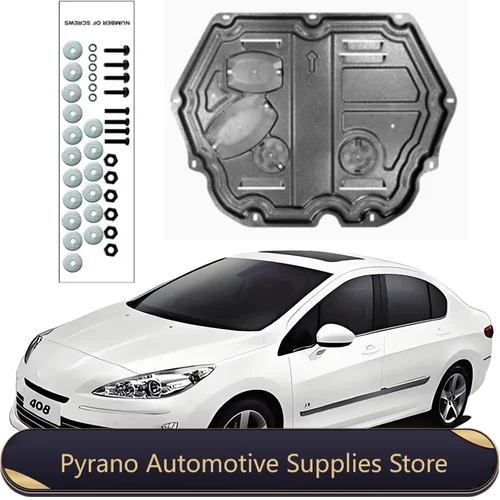 Placa de guardabarros para Peugeot 408, 2014-2022, 1,6 T, 1.8L