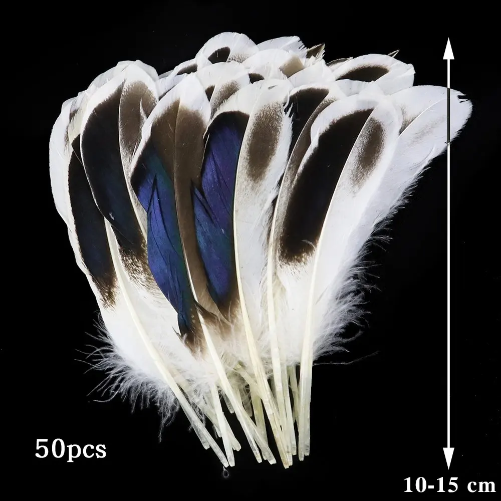 

500pcs Natural Duck Goose Feathers Beautiful Swan Plumes for Jewelry Decoration 4-6inch/10-15cm Wedding Home Party Accessory