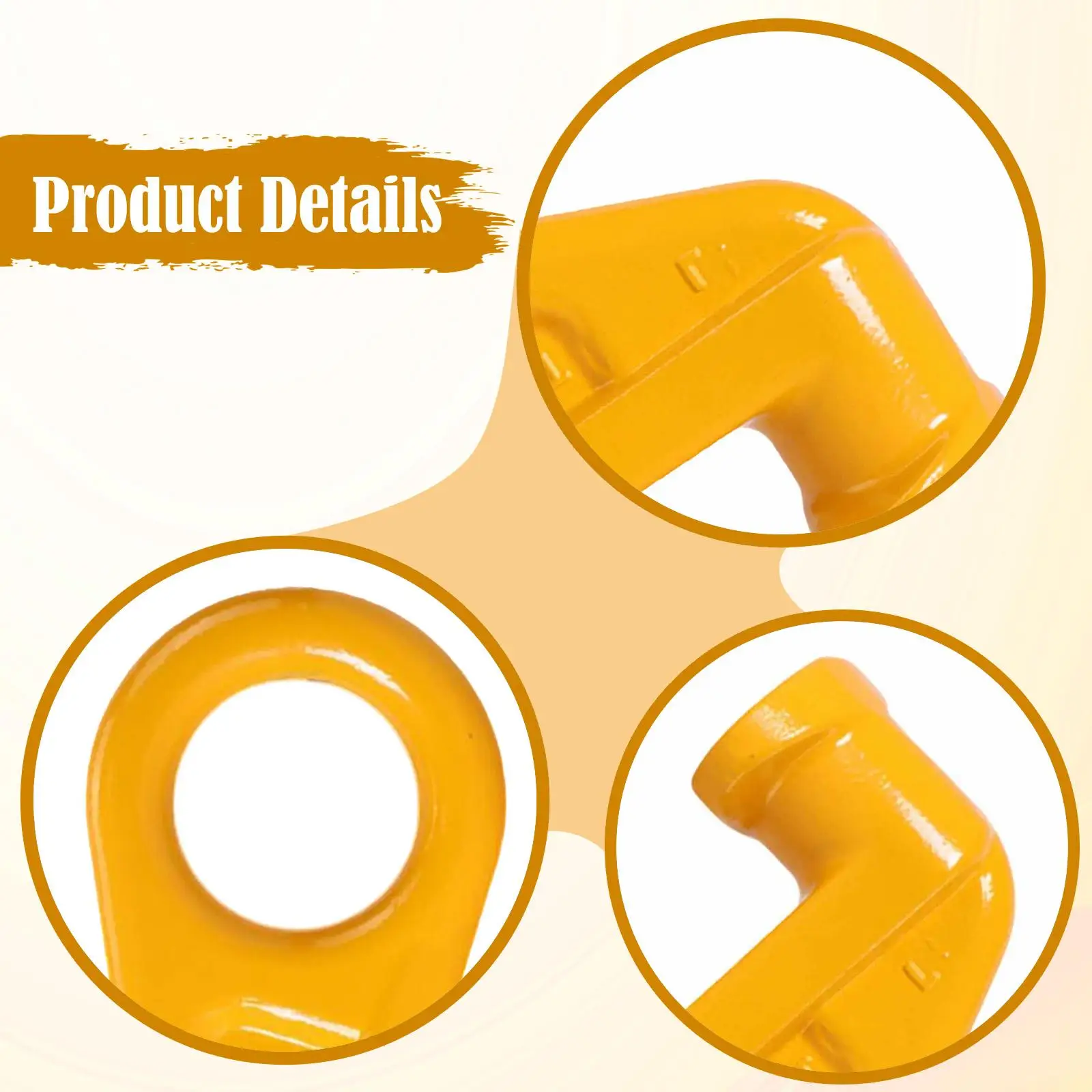 Ship Container Lifting Hook 12 T Working Load Replacement Easy Installation Lifting Lug 45Degree for Industrial Job Work