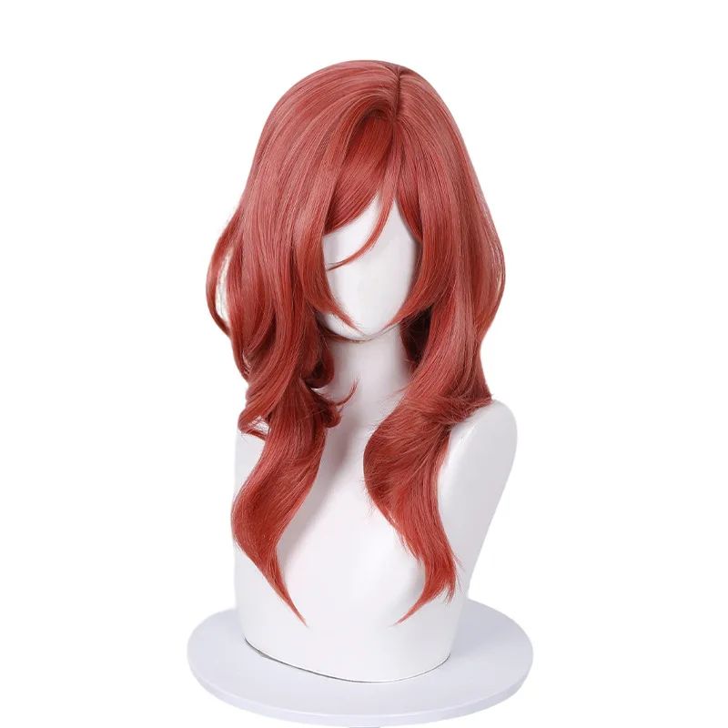 Nishikino Maki Cos Wig LoveLive Red Curly Synthetic Hair for Halloween Party +Free Wig Cap