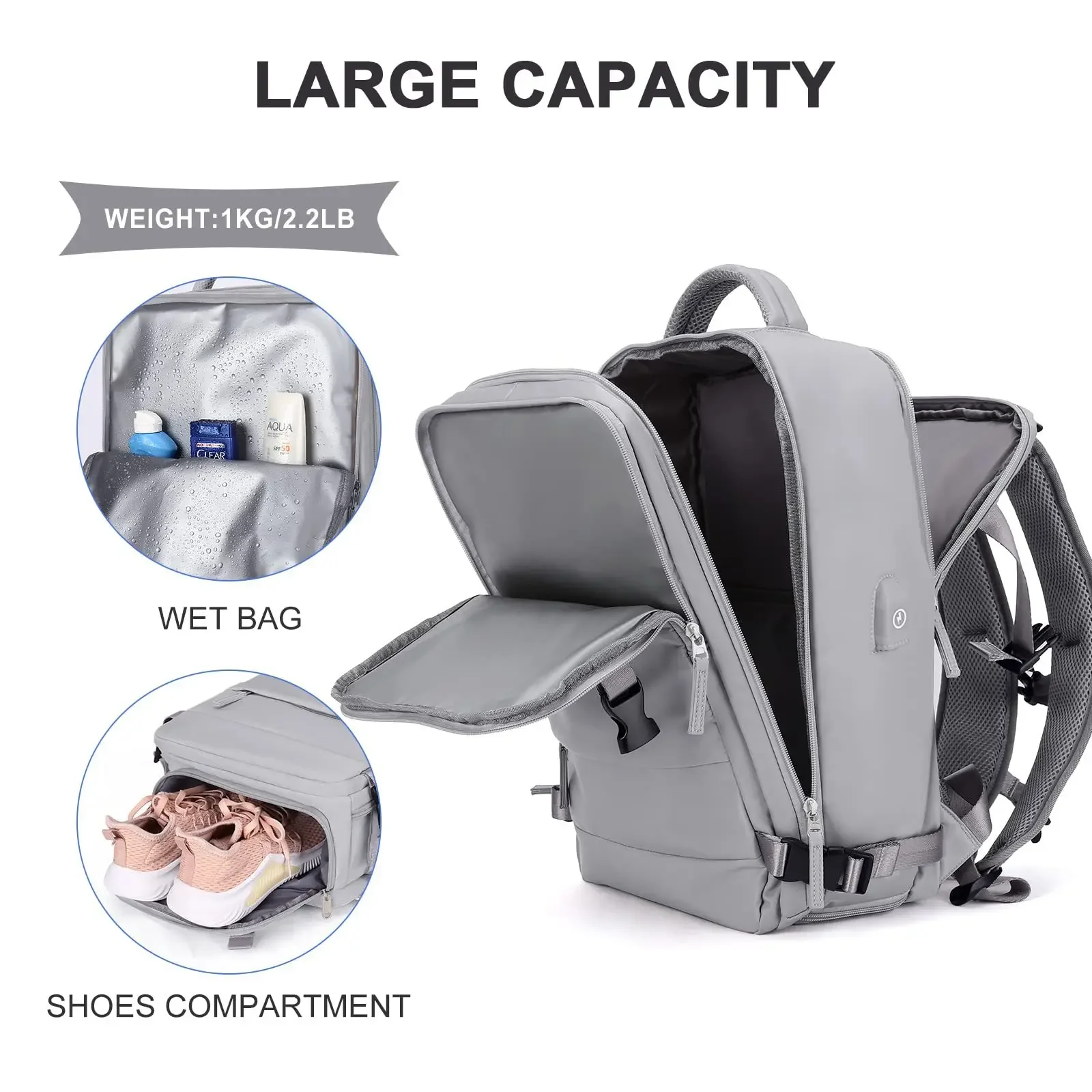 Cabin Hand Luggage Backpack，Backpack 40x30x20 Airplane, , Easyjet Laptop Backpack For Aeroplane Travel, School Backpack