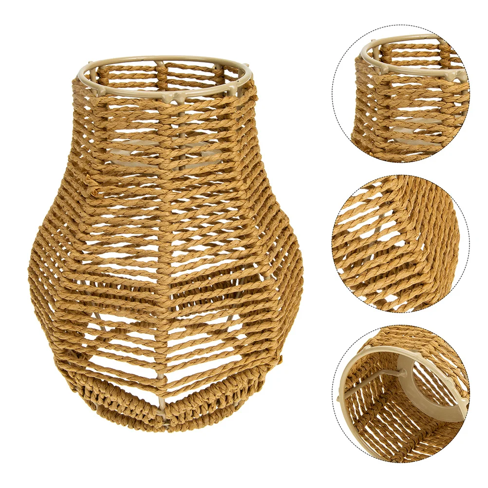 

2pcs Woven Lampshade For Ceiling Light Cover Modern Home Decor Chandelier Shade Hanging Light Fixture Outdoor Indoor Lamp Cover