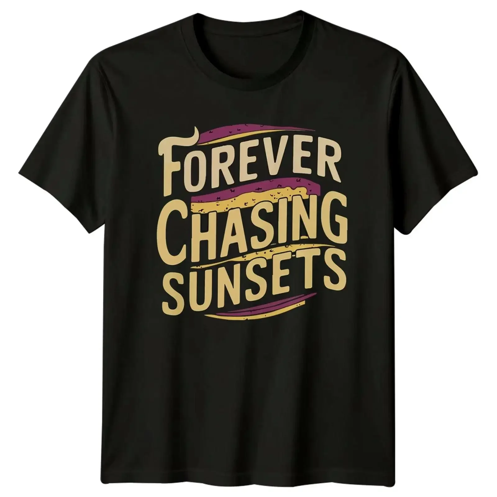 Forever Chasing T Shirt Strand Reise Ästhetisch Urlaub Geschenk für Sie und Ihn vintage Washed Soft streetwear