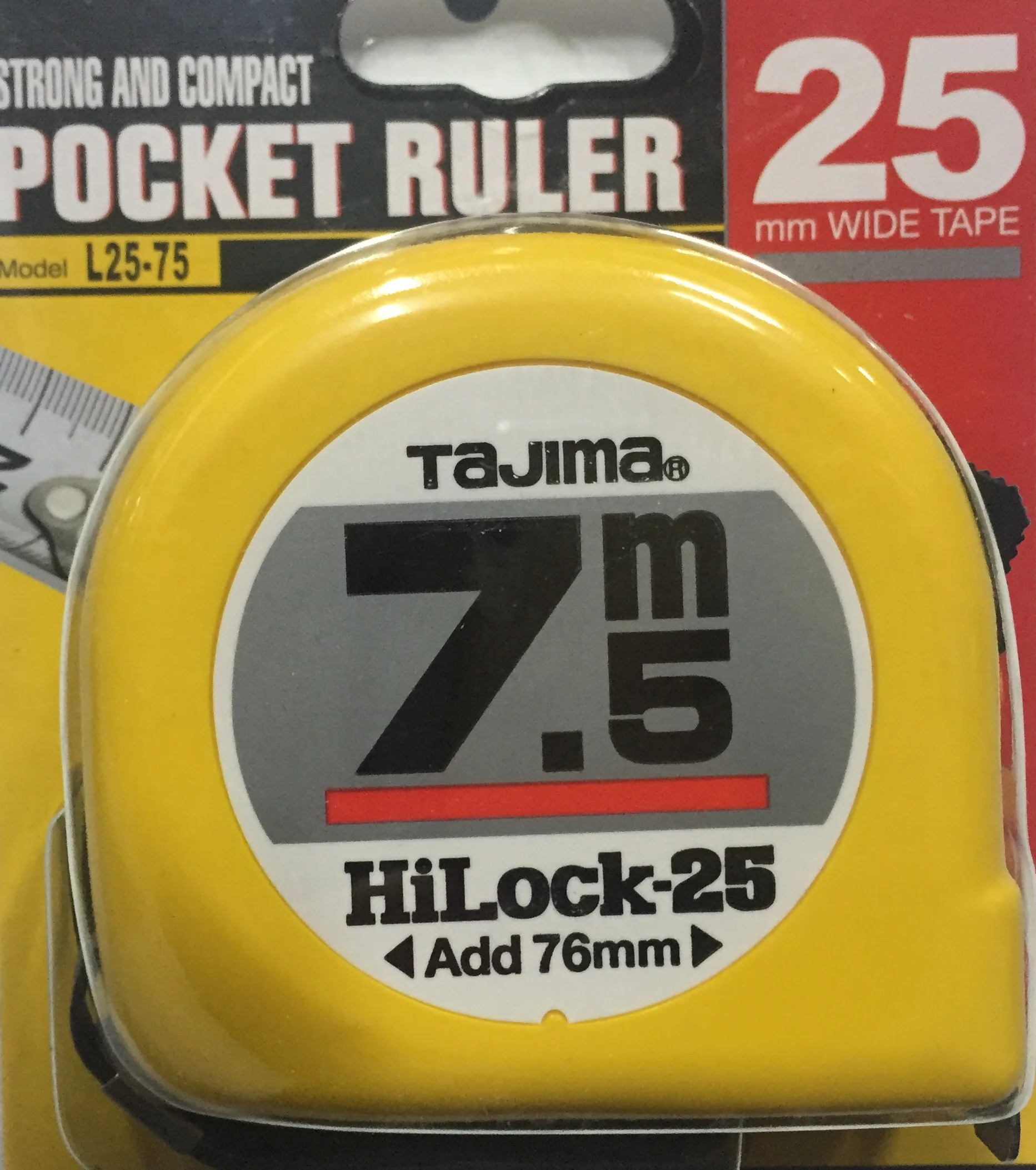 Tajima Tape Measure L1320, L16-30, L1635, L19-50, L22-55, L2575